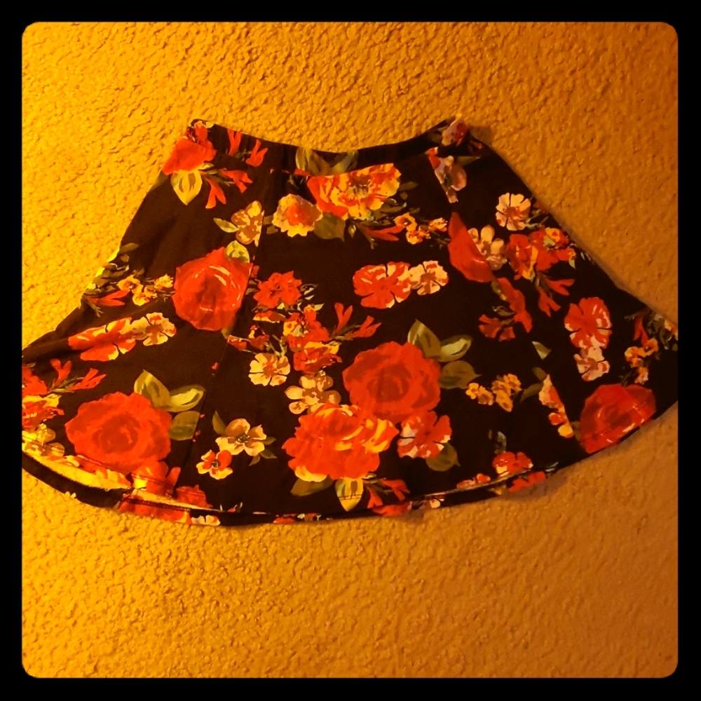 Floral Mini Skirt